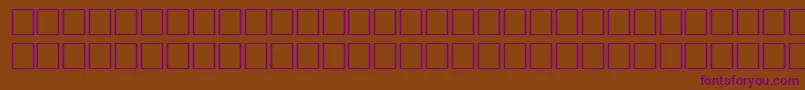 Raleigh-fontti – violetit fontit ruskealla taustalla