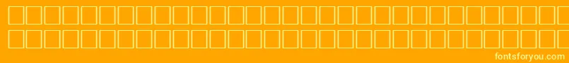 Raleigh-fontti – keltaiset fontit oranssilla taustalla
