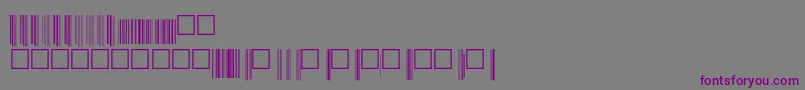 Upcbwrp72xtt Font – Purple Fonts on Gray Background