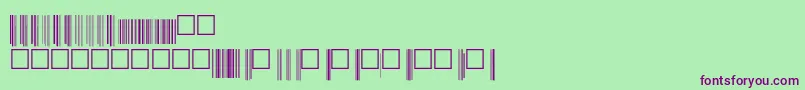 Upcbwrp72xtt Font – Purple Fonts on Green Background