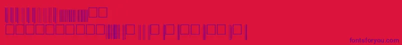 Upcbwrp72xtt Font – Purple Fonts on Red Background