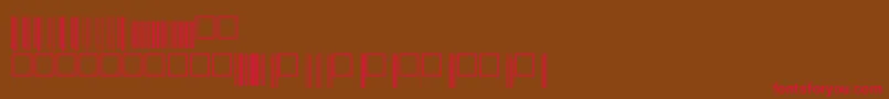 Upcbwrp72xtt Font – Red Fonts on Brown Background
