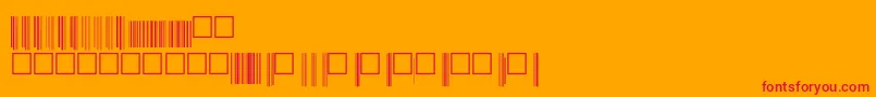 Upcbwrp72xtt Font – Red Fonts on Orange Background