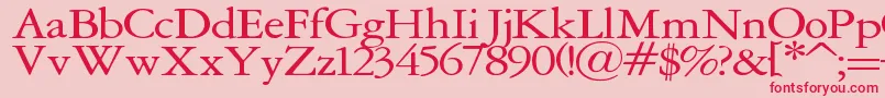 Marino Font – Red Fonts on Pink Background