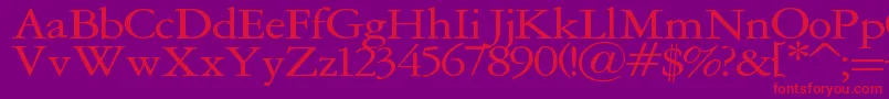 Marino Font – Red Fonts on Purple Background