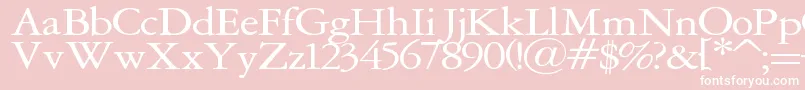 Marino Font – White Fonts on Pink Background