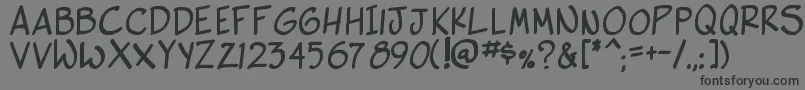 フォントSideKBold – 黒い文字の灰色の背景
