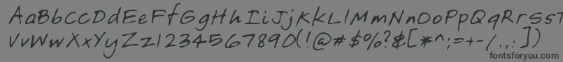 Lehn149-Schriftart – Schwarze Schriften auf grauem Hintergrund