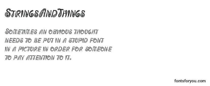 StringsAndThings Font