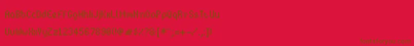 Bitpotionext Font – Brown Fonts on Red Background