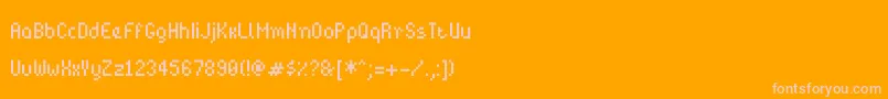 Bitpotionext Font – Pink Fonts on Orange Background