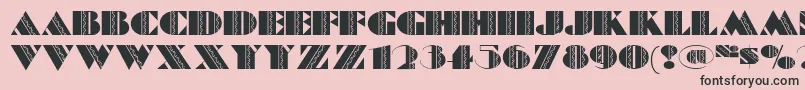 BatikDeco Font – Black Fonts on Pink Background