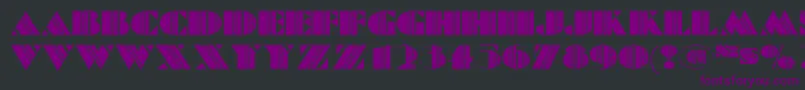 BatikDeco Font – Purple Fonts on Black Background