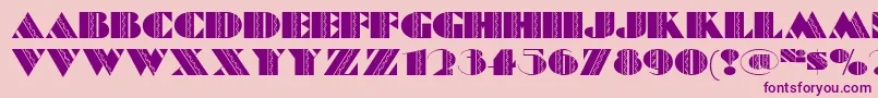 BatikDeco Font – Purple Fonts on Pink Background