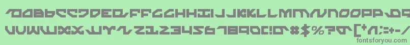 Nightrunnerc Font – Gray Fonts on Green Background