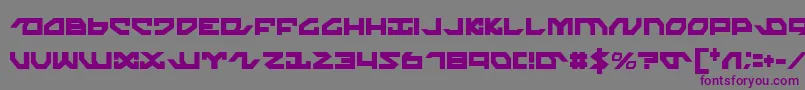 Nightrunnerc Font – Purple Fonts on Gray Background