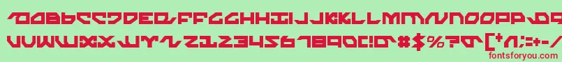 Nightrunnerc Font – Red Fonts on Green Background