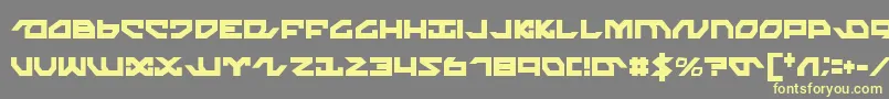 Nightrunnerc Font – Yellow Fonts on Gray Background