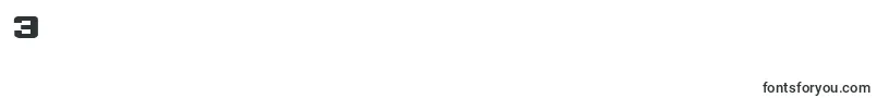 フォントInterceptorBoldExpanded – フォント数字3