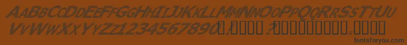 WhereIsTheRestItalic Font – Black Fonts on Brown Background