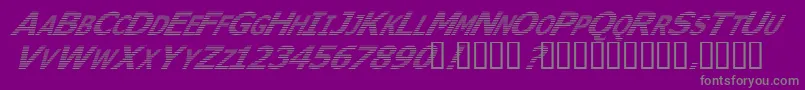 WhereIsTheRestItalic Font – Gray Fonts on Purple Background