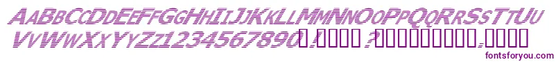 WhereIsTheRestItalic Font – Purple Fonts on White Background