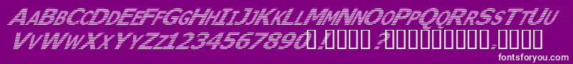 WhereIsTheRestItalic Font – White Fonts on Purple Background