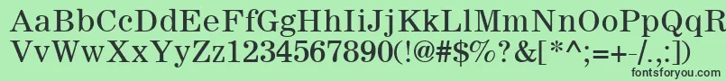 フォントSachem – 緑の背景に黒い文字