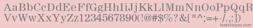 フォントSachem – ピンクの背景に灰色の文字