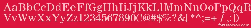 フォントSachem – 赤い背景にピンクのフォント