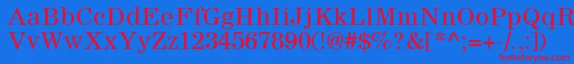 Sachem Font – Red Fonts on Blue Background