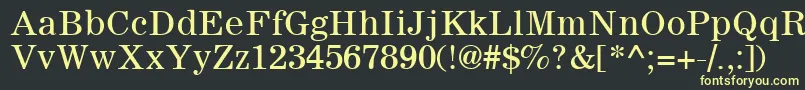 フォントSachem – 黒い背景に黄色の文字