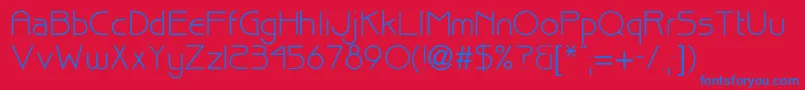 Bisque Font – Blue Fonts on Red Background