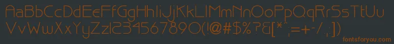 Bisque Font – Brown Fonts on Black Background