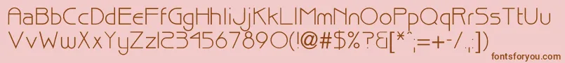 Bisque Font – Brown Fonts on Pink Background