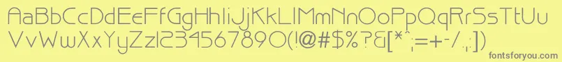Bisque Font – Gray Fonts on Yellow Background