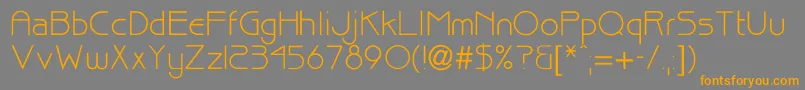 Bisque Font – Orange Fonts on Gray Background