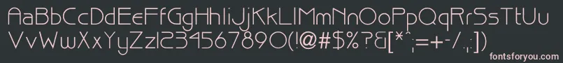 Bisque Font – Pink Fonts on Black Background