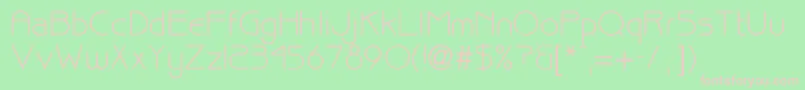 Bisque Font – Pink Fonts on Green Background