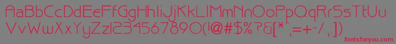 Bisque Font – Red Fonts on Gray Background