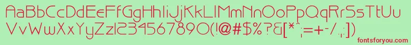 Bisque Font – Red Fonts on Green Background