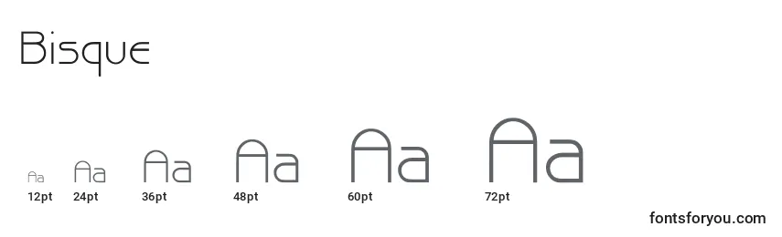 Bisque Font Sizes