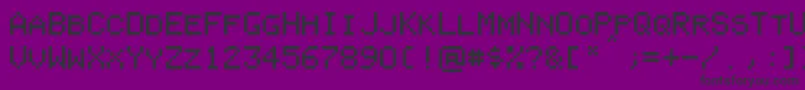 PixelColeco Font – Black Fonts on Purple Background