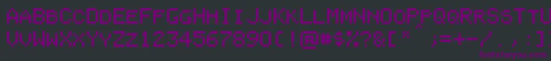 PixelColeco Font – Purple Fonts on Black Background