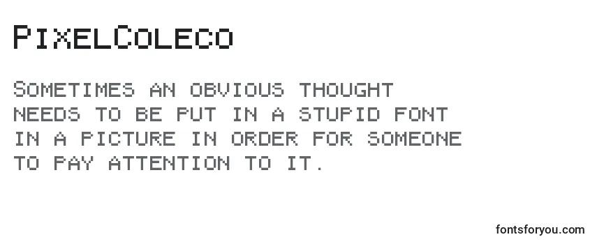 Обзор шрифта PixelColeco