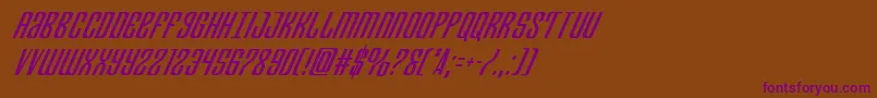 Departmenthcondital Font – Purple Fonts on Brown Background