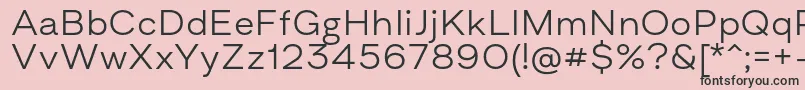 フォントAsketExtendedLight – ピンクの背景に黒い文字