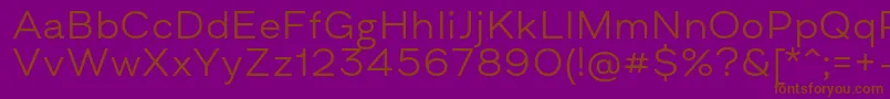 Шрифт AsketExtendedLight – коричневые шрифты на фиолетовом фоне