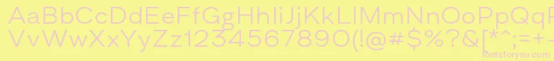 More about AsketExtendedLight Font AsketExtendedLight Font – Pink Fonts on Yellow Background
