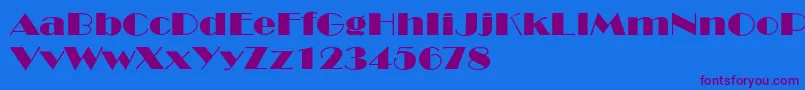 RoyaltonextNormal Font – Purple Fonts on Blue Background